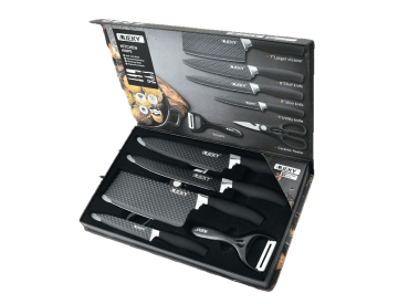 Set Cuchillos Lk-W803 5 Pcs Negro